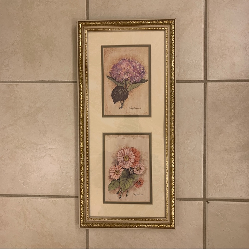 Peggy Abrams framed floral print